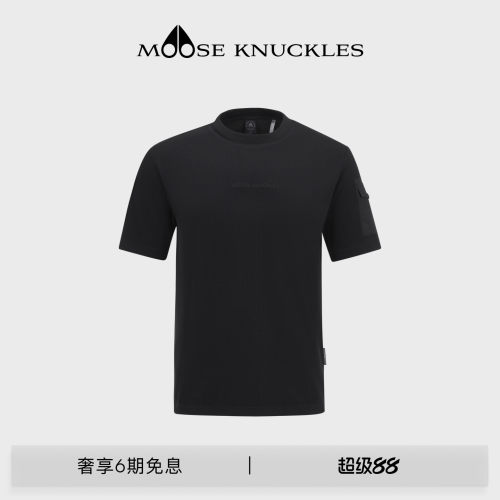 MOOSE KNUCKLES TEES 男士刺绣LOGO短袖T恤