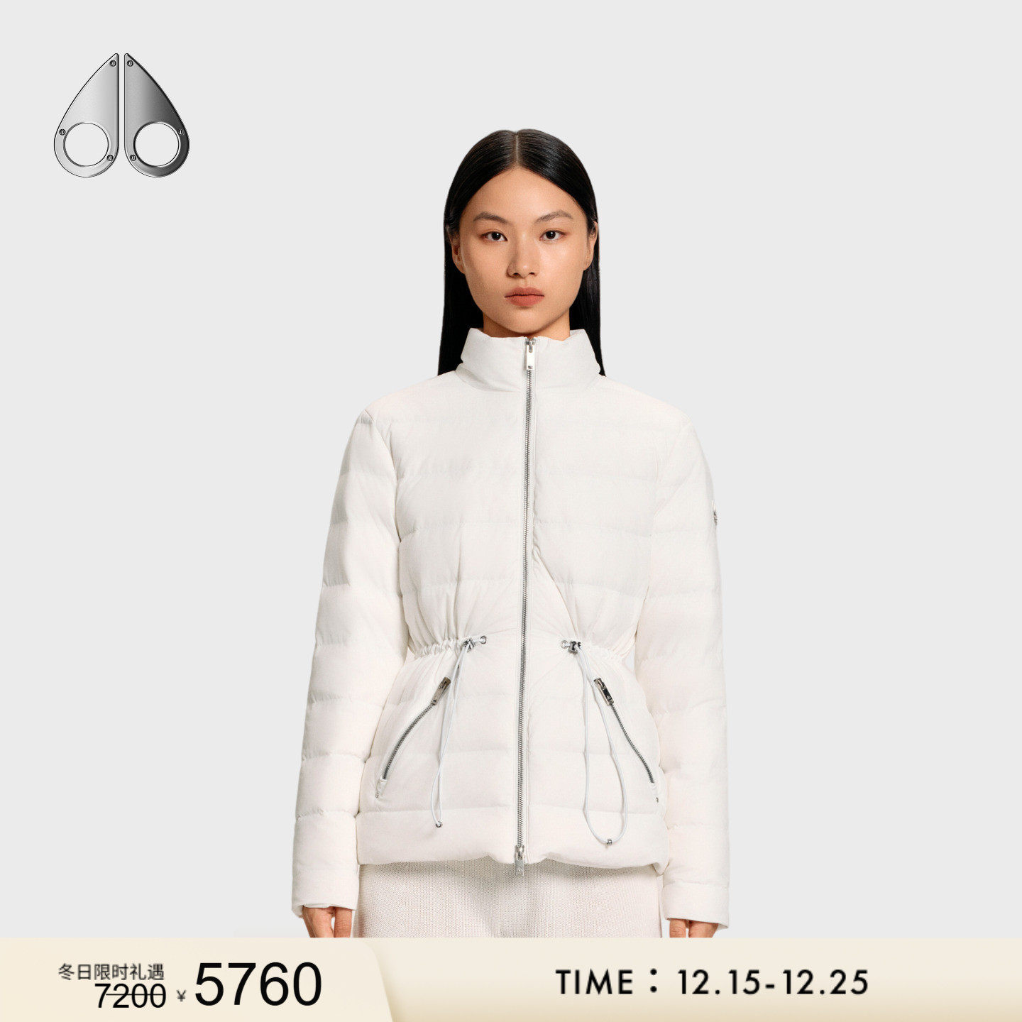 [限时礼遇]MOOSE KNUCKLES 女士鹅绒收腰羽绒服外套