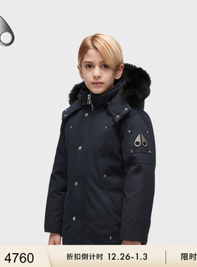 [限时7折]MOOSE KNUCKLES Parka 儿童长款小剪刀羽绒派克大衣