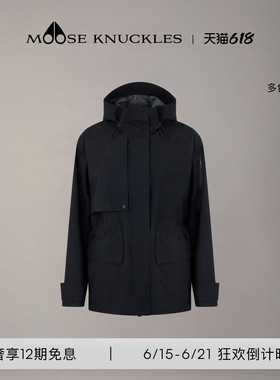 [早春新品]MOOSE KNUCKLES 女士简约中长款风衣小剪刀休闲外套