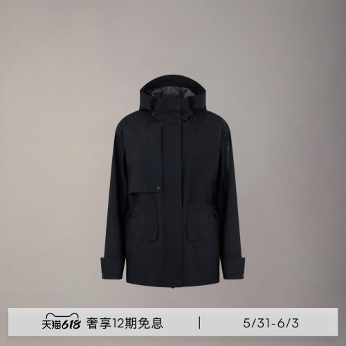 [早春新品]MOOSE KNUCKLES 女士简约中长款风衣小剪刀休闲外套