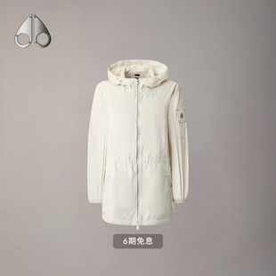 KNUCKLES 早春新品 MOOSE 连帽收腰休闲防晒外套 女士中长款