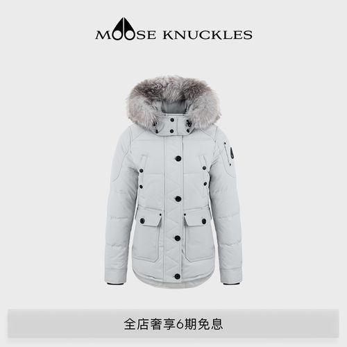 MOOSE KNUCKLES Anguille ONYX 女士休闲短款羽绒夹克外套