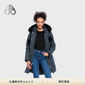 女士中长款 MOOSE KNUCKLES 小剪刀羽绒服派克服