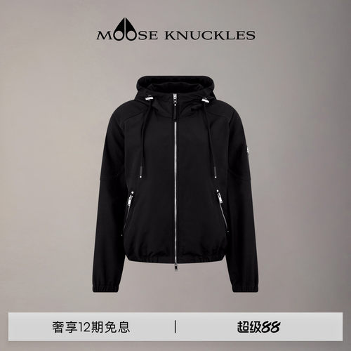 [早春新品]MOOSE KNUCKLES 女士休闲时尚小剪刀连帽外套