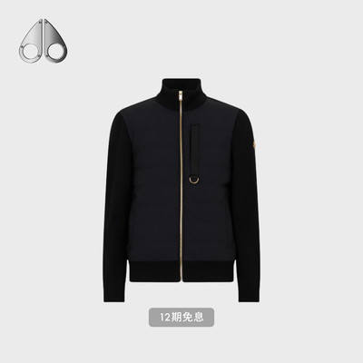 MOOSE KNUCKLES 男士金标小剪刀羽绒拼接夹克外套