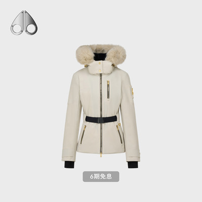 [秋冬新品]MOOSE KNUCKLES BELTED女士鹅绒滑雪服小剪刀羽绒服