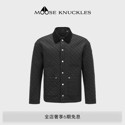 MOOSE KNUCKLES MONOGRAM QUILTED男士翻领外套