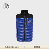 男士 MOOSE KNUCKLES 拼接立领小剪刀羽绒马甲背心