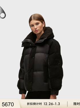 [限时7折]MOOSE KNUCKLES  Puffer 灯芯绒面包服小剪刀羽绒服女