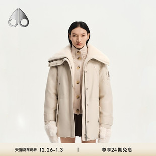 KNUCKLES MOOSE 女士鹅绒翻领小剪刀羽绒服 秋冬新品