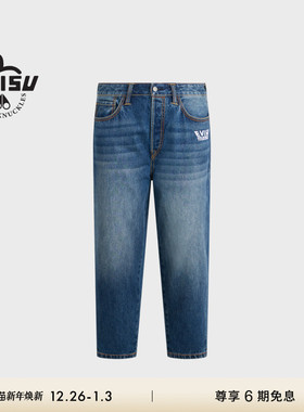 [秋冬新品]MOOSE KNUCKLES X EVISU联名男女同款牛仔休闲长裤