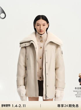 [秋冬新品]MOOSE KNUCKLES 女士鹅绒翻领小剪刀羽绒服