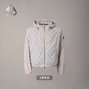 MOOSE KNUCKLES 女士格纹连帽轻薄夹克外套 早春新品