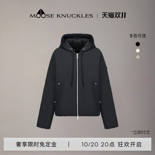 [预售免定]MOOSE KNUCKLES 女士假两件小剪刀连帽鸭绒羽绒服