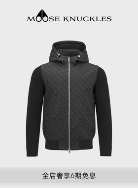 MOOSE KNUCKLES 男士立领连帽拼接夹克外套