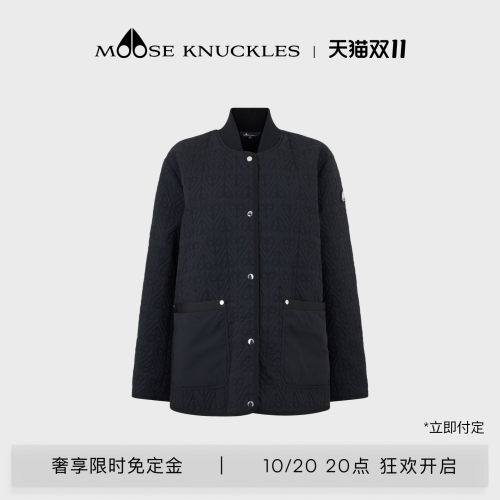 [预售免定]MOOSE KNUCKLES 女士休闲棒球领小剪刀夹克外套