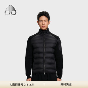 MOOSE KNUCKLES男士拼接鹅绒小剪刀羽绒外套