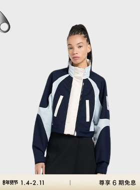 MOOSE KNUCKLES MARLOWE女士短款撞色拼接夹克外套