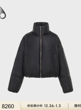 [限时7折]MOOSE KNUCKLES PUFFER 女士鹅绒皮革小剪刀羽绒服外套