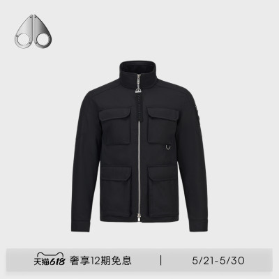 MOOSE KNUCKLES DOUGLAS FIELD 男士多口袋休闲夹克外套