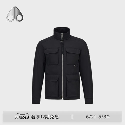 MOOSE KNUCKLES DOUGLAS FIELD 男士多口袋休闲夹克外套