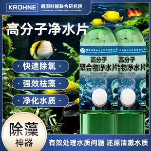 鱼缸除藻高分子净水片强效杀菌消毒净化清洁养鱼去腥 抖音热卖