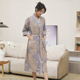 浴袍女纯棉吸水浴衣双层纱布2025新款 国风睡衣家居服夏季 全棉睡袍