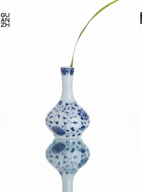 观止青花瓷陶瓷插花瓶