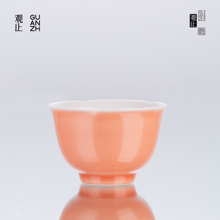 观止杨妃红茶杯主人杯陶瓷品茗杯高档单杯个人专用女生喝茶杯子