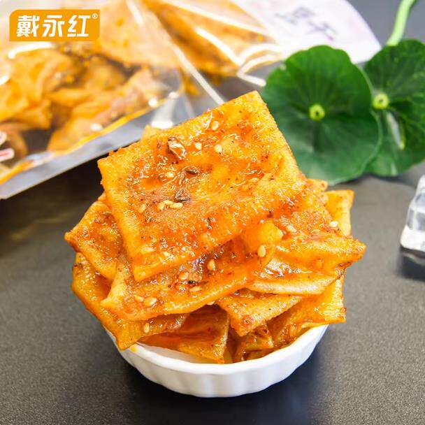 戴永红零食宇仔泡泡豆干辣条儿时怀旧休闲小吃平江辣豆干豆腐皮