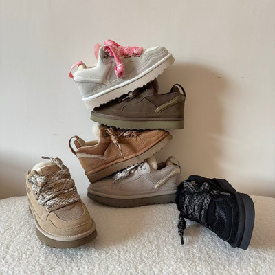 2025桑坡羊皮毛一体低帮休闲鞋