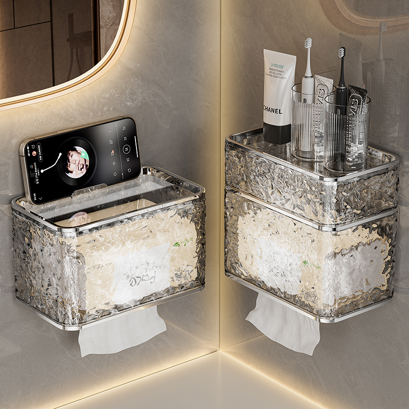 纸巾盒壁挂式防水置物盒