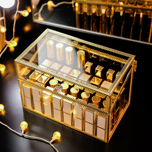 高档玻璃口红收纳盒专用高级感