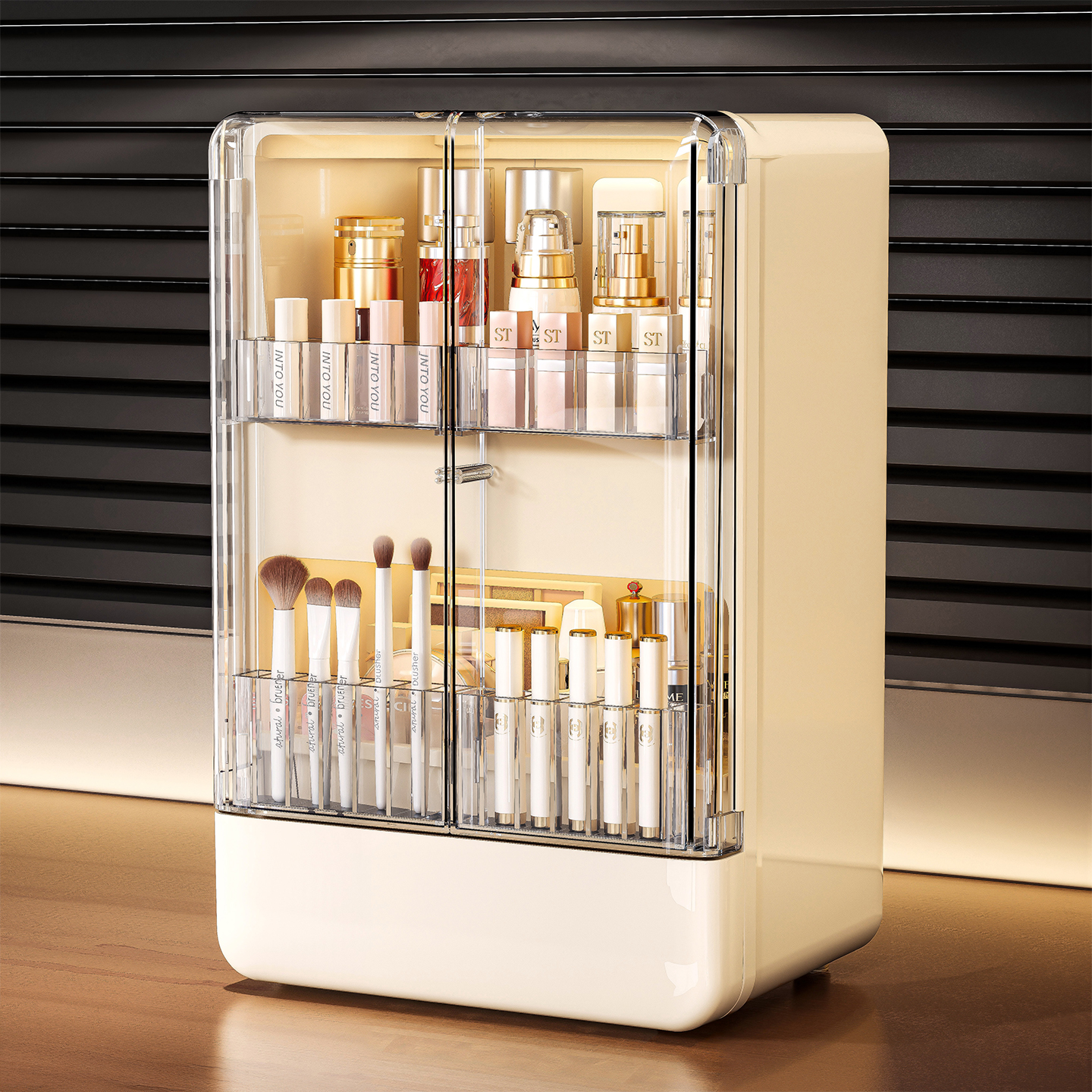 化妆品收纳盒大容量防尘收纳箱