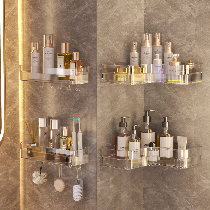 卫生间置物架免打孔化妆品收纳盒