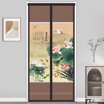 通风不透人门帘魔术贴2024新款防窥沙门防蝇自粘金刚网入户隐私帘