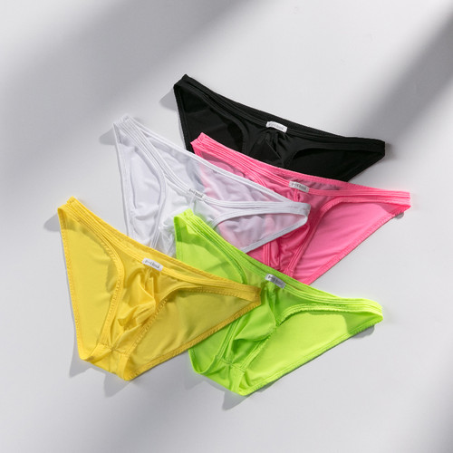 香港HB冰丝内裤男式性感比基尼