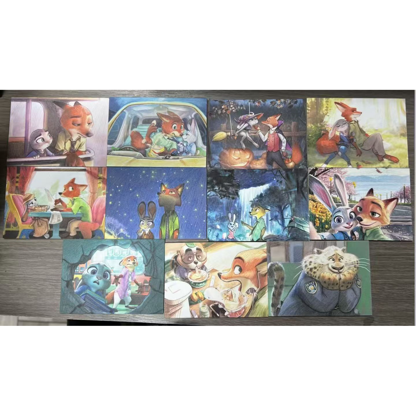 疯狂动物城画师亲签手绘卡收藏卡