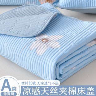 新款 高端莱赛尔天丝床盖加厚夹棉床单防滑防尘四季 通用2025年夏季