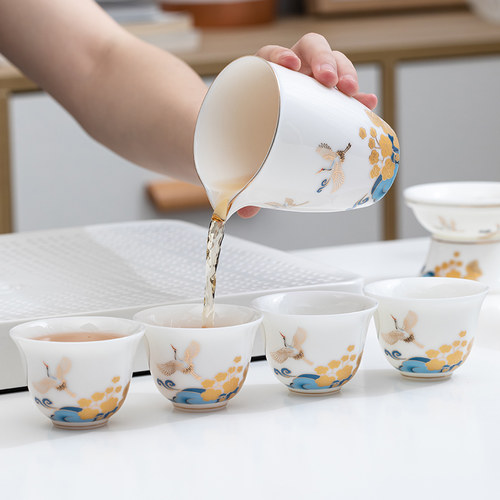 功夫茶具配件公道杯茶海描金过滤