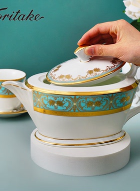 Noritake则武GEORGIAN日本进口高档奢华泡茶壶单壶家用欧式咖啡壶