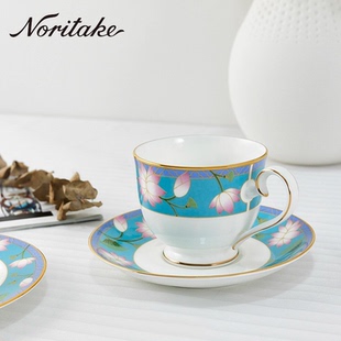 Noritake则武LOTUS FOUNTAIN高档精致女士咖啡杯子家用下午茶杯具