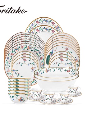 Noritake则武BOUNTIFUL GARDND轻奢餐具家用高颜值碗盘套装乔迁礼