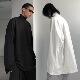 宽松oversize休闲内搭上衣打底衫 卫衣男春秋新款 潮牌黑色高领长袖