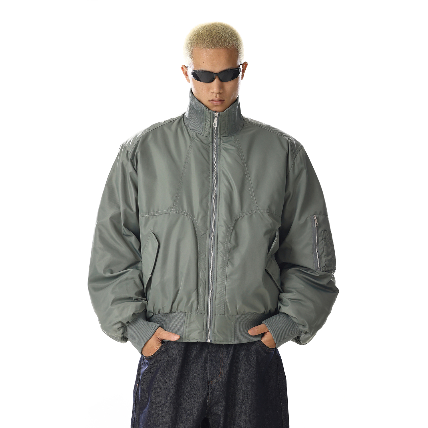 美式复古短款飞行夹克外套男