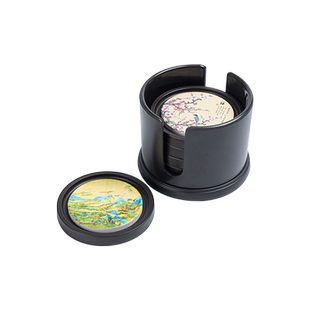 晟窑电木吸水速干杯垫家用单个隔热垫茶杯垫功夫茶道壶承茶盘茶托