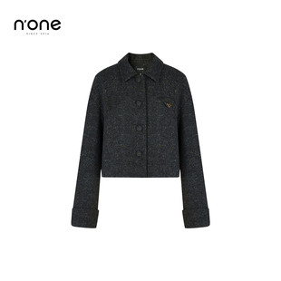 编织毛呢高级感名媛上衣 短款 none 粗花呢小香风外套女2025冬新款