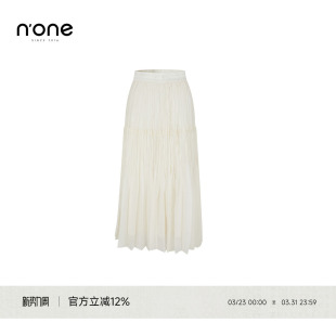 百搭休闲蓬蓬裙子 秋季 none 高腰a字伞裙半身裙女赫本风2025新款