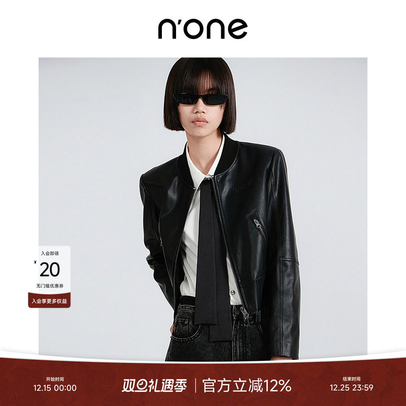 none棒球夹克领机车风外套